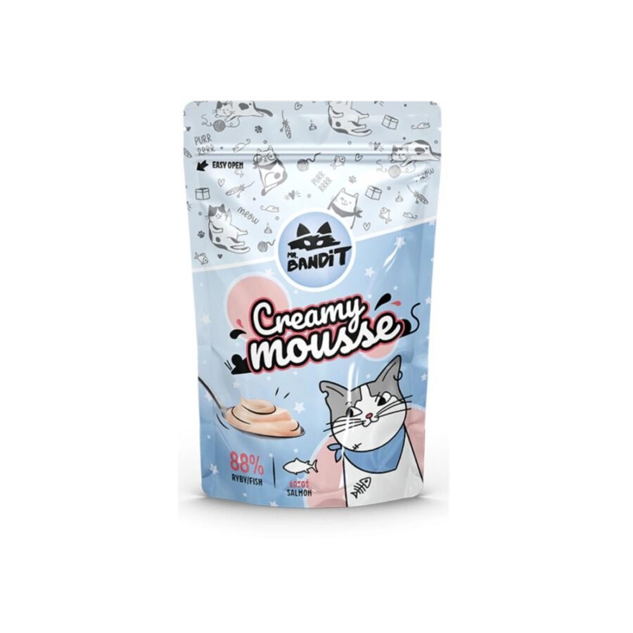 Mr. Bandit Cat Creamy Mousse Σολομός - 60gr