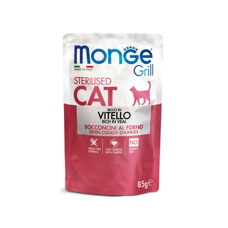 Monge Grill Cat Sterilised Rich in Veal -85gr