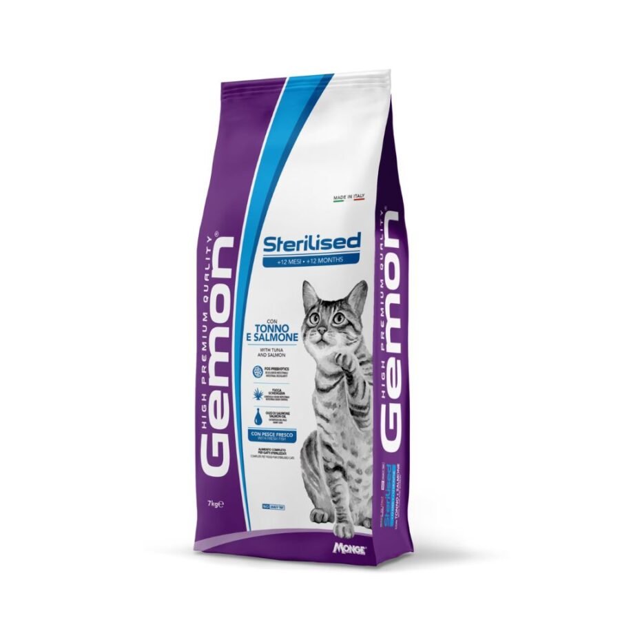 Ξηρά Τροφή Γάτας Gemon Sterilized Cat Tuna & Salmon -2kg