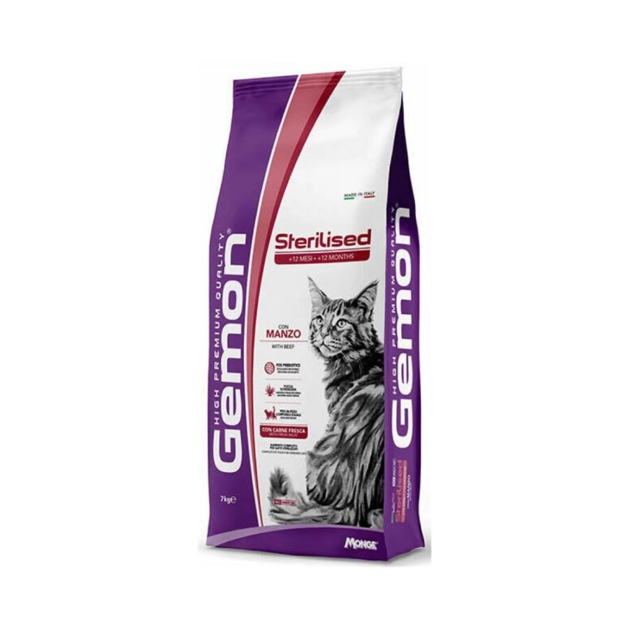 Ξηρά Τροφή Γάτας Gemon Sterilized Cat Beef -2kg