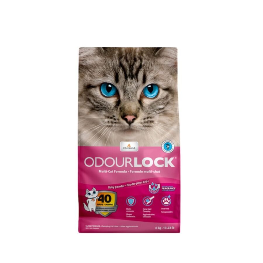 Intersand Odourlock Άμμος Γάτας Baby Powder -6kg