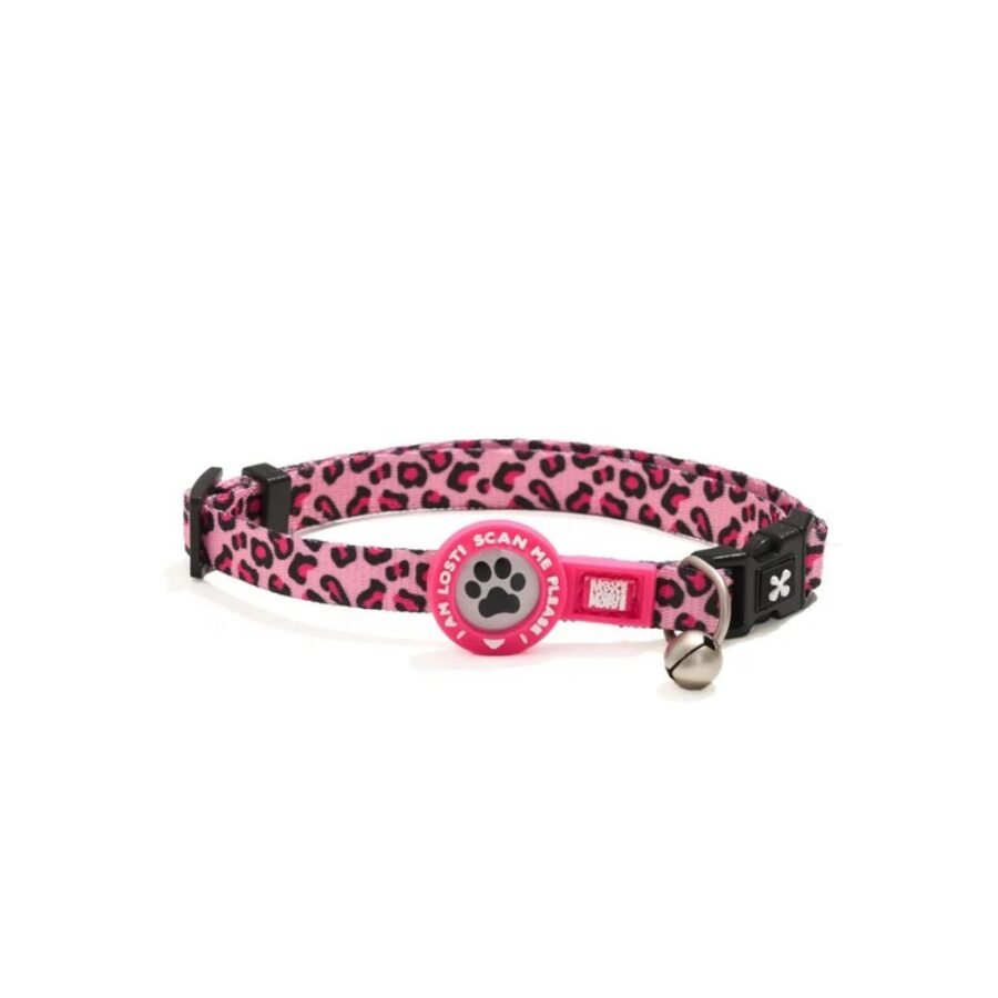 Περιλαίμιο Γάτας Max & Molly Leopard Pink -1x22x35cm