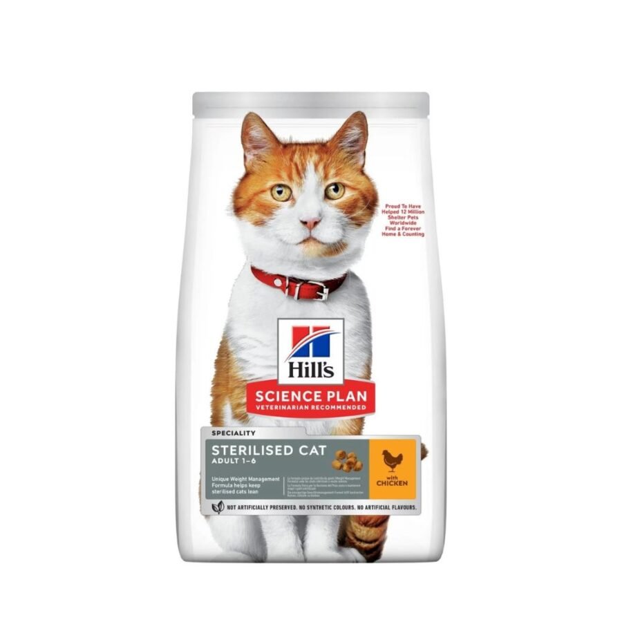 Hill's Science Plan Sterilized Cat Adult Με Κοτόπουλο - 10kg