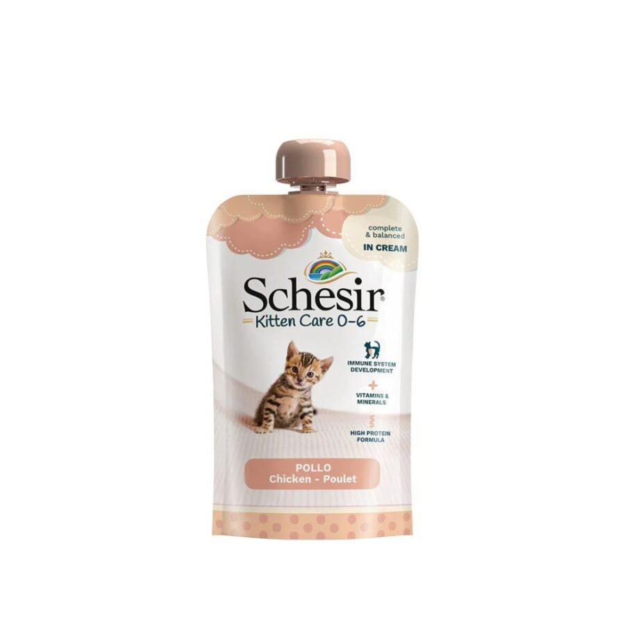Schesir Kitten Pouch Cream 0-6 months with Chicken - 150gr