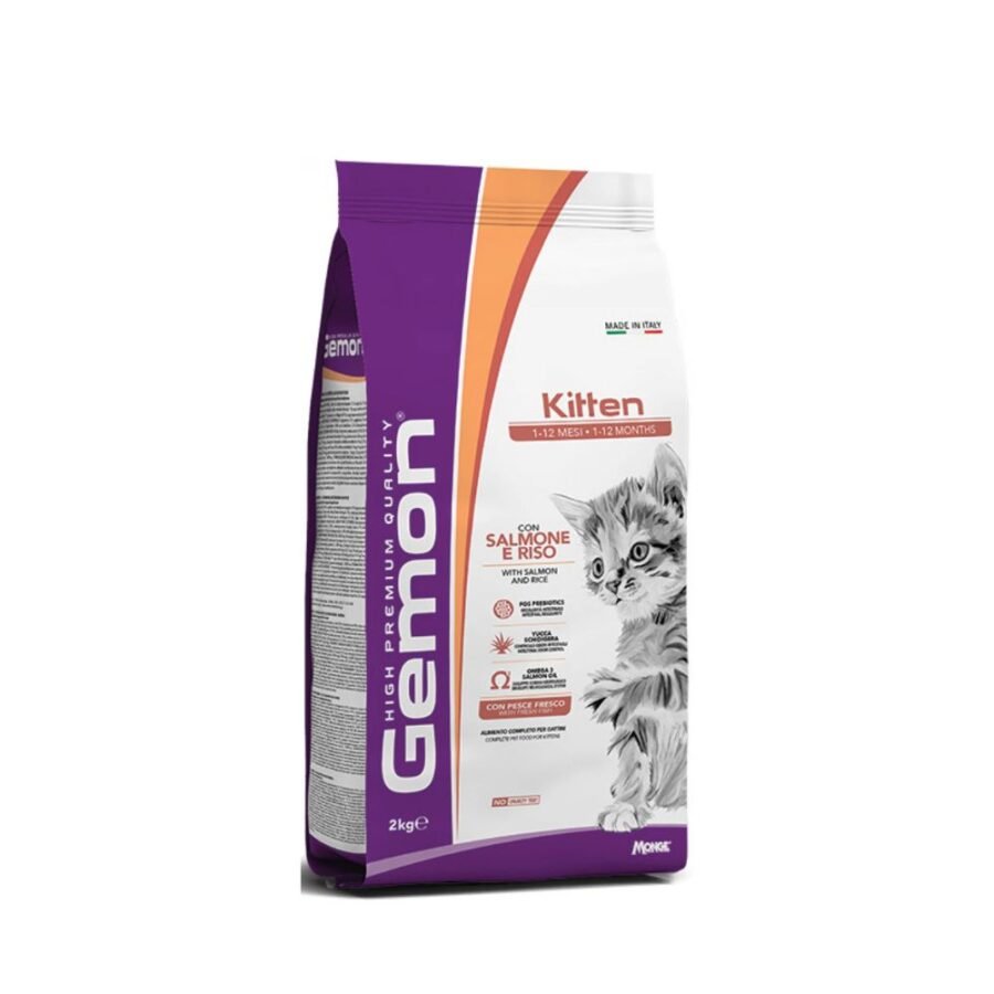 Ξηρά Τροφή Γάτας Gemon Kitten Salmon & Rice - 2kg
