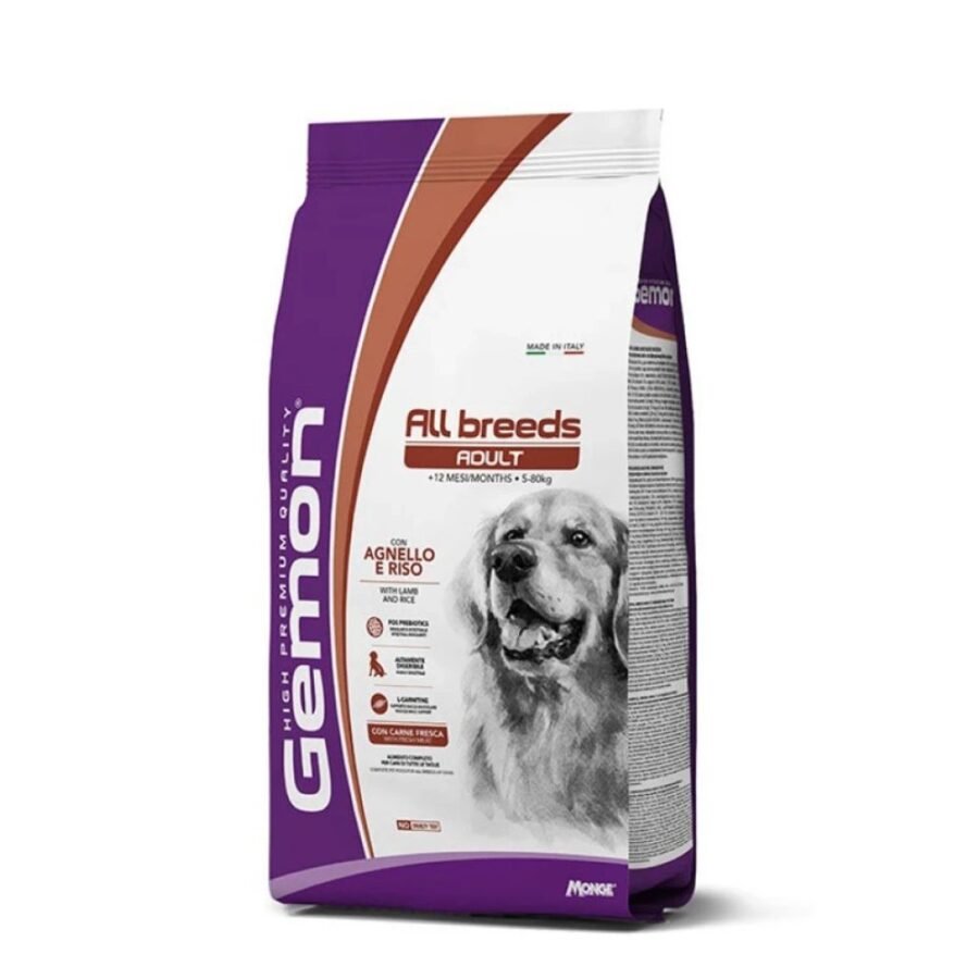 Gemon Dog Medium Adult Lamb & Rice - 15kg